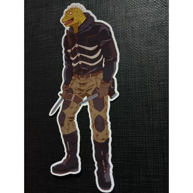 Caiman Dorohedoro Glossy Sticker Anime Waterproof!
