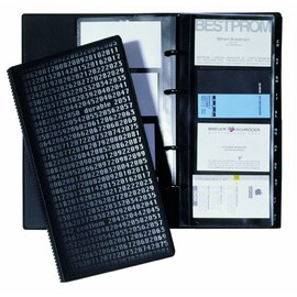 Durable Visifix Centium Business Card Album for 200 Cards - Black