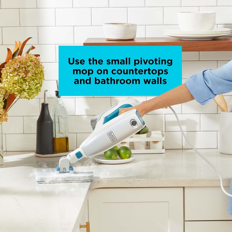 BLACK+DECKER Steam Mop, Floor and Handheld Steamer, Multi-Purpose Steam Cleaner
