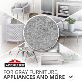 Felt Furniture Pads X-PROTECTOR 8 PCS - Premium 15 x 11 cm Heavy Duty Grey Felt Sheets! Cut Large Furniture Pads to The Size You Need - The Best Felt Floor Protectors for Any Hard Floor!