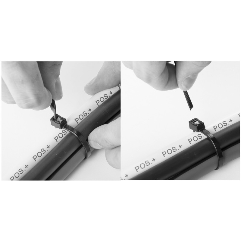 Gardner Bender 45-311UVBSC Nylon Self-Cutting Cable Tie, 11 inch, 50