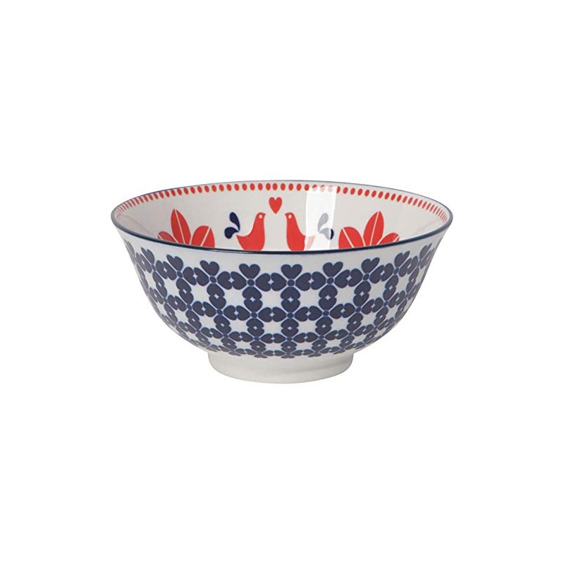 NOW DESIGNS Red Navy Bird Bowl, 1 EA