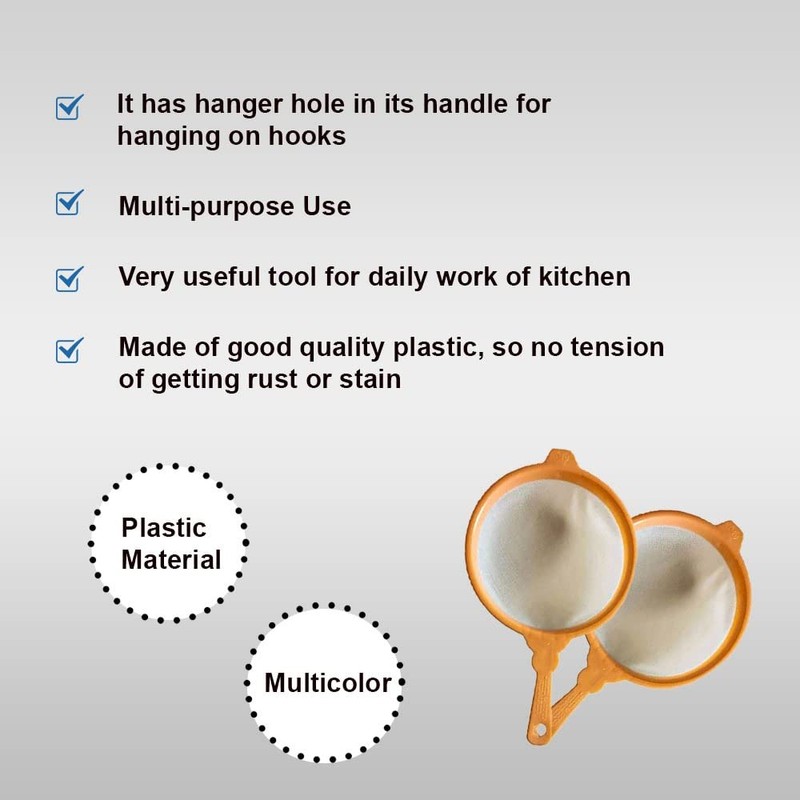 Garden Of Arts Plastic Juice Strainer 7 Number 33 CMS