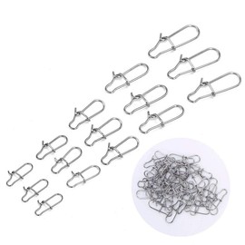 Pack of 200 Fishing Lock Snaps Swivel #0#1#2#3#4 with Box