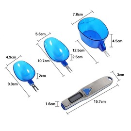 Spoon Scale Food Scale Spoon Scale Digital Scale Kitchen Scale Electronic Measuring Spoon with 3 Detachable Spoons 500g/0.1g Weighing for Grams and Oz LCD Digital Measuring Spoon Spoon Kitchen Scale