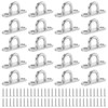 JOIKIT 20 PCS M5 Pad Eye Plate, Stainless Steel Staple