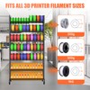 TONGMO 3D Printer Filament Rack with Wheels - 7-Tier Large