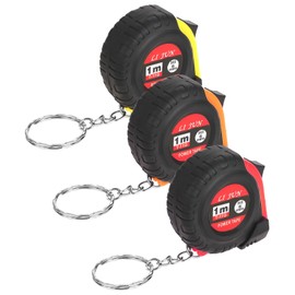 3 Pcs Mini Keychain Tape Measure 3Ft Retractable Tape Measure Easy Read Pocket Measurement Tape Metric/Inch Kids Measuring Tape for Body Measuring, Kids