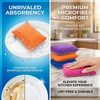 MAQIHAN 8 Pack Microfiber Sponge Kitchen - Dish Scrubber Sponge