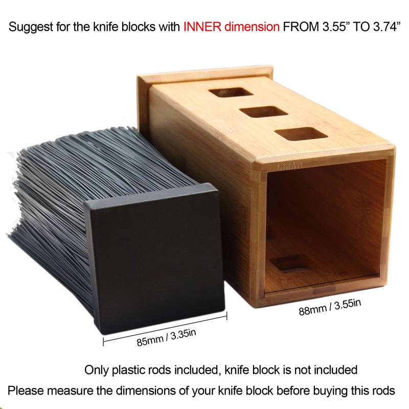 Knife Block Replacement Rods, HANZIUP Plastic Bristles for Knife Stand