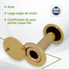 Amig - Ultra Wide Angle Brass Door Viewer | Easy