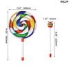 BQLZR Plastic Hand Drum with Colorful Hammer Musical Instrument 7.9x14.3"