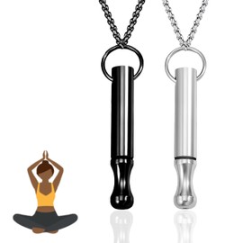 Aidenn Original v2 Necklace Smoke-free Original, Hoki Necklace Against Anxiety, Smoking Causation, Höki Necklace Against Panic Attacks for Men Women, Stainless Steel