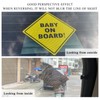 MUQIDA 2PCS Baby On Board Sticker for Cars, 5" by