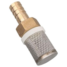 1PC 6-19mm Hose Filter Car Wash Garden Irrigation Filter, Brass Strainer Sprayer Pump Filtration Net Stainless Steel Mesh Filter (12mm)