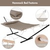 ANOW 2 Person Hammock with 12FT Heavy Duty Steel Stand,