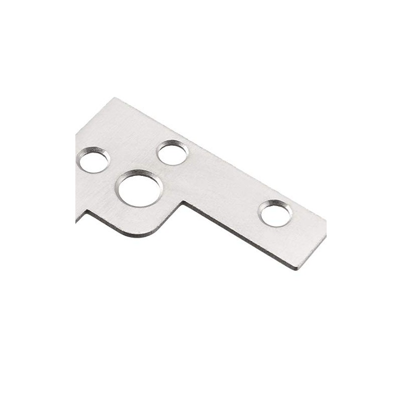 sourcing map Flat Angle Bracket Plate L Shape Repair Joining