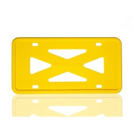 BLVD Universal Silicone License Plate Frame Sport Car SUV Truck Van Decoration Yellow