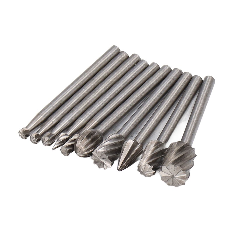 10 Pcs Rotary File Fast Chip Cutting Grinder Bit High