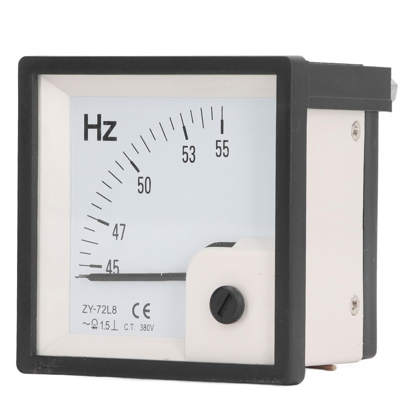 AC Frequency Meter 45 To 55Hz 1.5 Class Accuracy 72x72mm