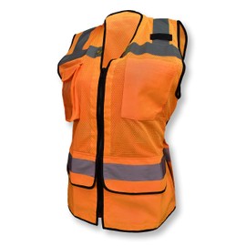 Ladies Heavy Duty Surveyor Safety Vest