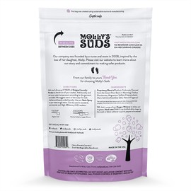 Molly's Suds Original Laundry Detergent Powder | Natural Laundry Detergent Powder for Sensitive Skin | Earth-Derived Ingredients, Stain Fighting | 120 Loads (Lavender)