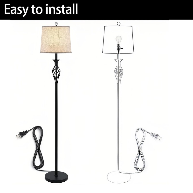 Lamp Socket Replacement, E26 Threaded Base, Turn Knob for ON/Off