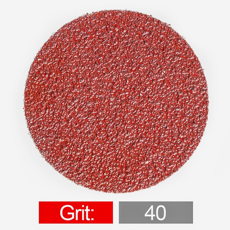 FPPO Grit40 50Pcs 3" inch Sanding Disc Roll Lock R-Type
