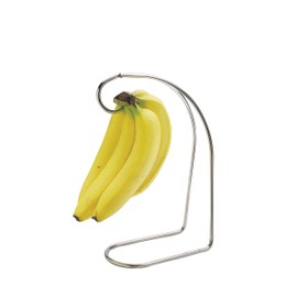 KitchenCraft Banana Holder with Chrome Plated Finish, Metal Kitchen Gadget, 17.5 x 8.5 x 34 cm ( 6.8 x 3.2 x 13.4'' )
