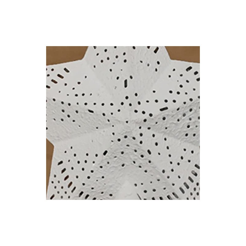 Park Designs White Star Tree Topper 7" | Antique Punched