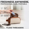 Enhebradores de hilo dental para frenos, puentes e implantes, 150
