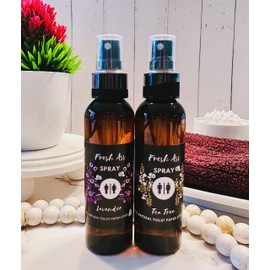 Toilet Paper Spray for Wiping- Set of 2 Natural Lavender & Tea Tree- 4 oz Bottles- After You Go Spray- Natural Ingredients- Bundle