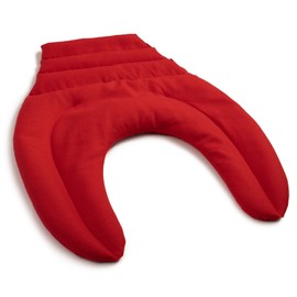 Neck pillow with back part organic fabric red neck pillow back heat cushion red