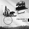 Funrous 2 Pcs Bear Toilet Paper Holder Bear Towel Ring