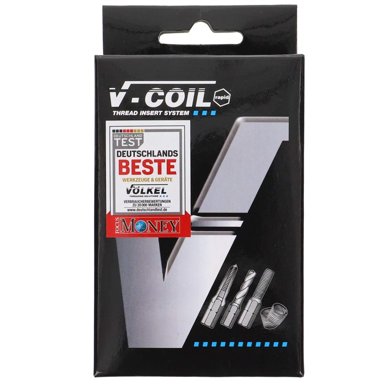 V-Coil 10mm x 1.5 RAPID Thread Repair Kit with 1/4-inch