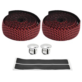 Handlebar Tape Quick Dry Anti Slip Tape Synthetic Sponge Bicycle Cycling Wrap Tape for Outdoor ExerciseRed