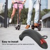 equlup Scooter Rear Mudguard with Tail Light, 10in Scooter Splash