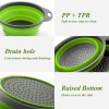 Unbranded Collapsible Colander Set of 3 Green