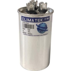 ClimaTek Round Capacitor - fits Amrad # RA2000/37(506+505) | 50/5 uf MFD 370/440 Volt VAC