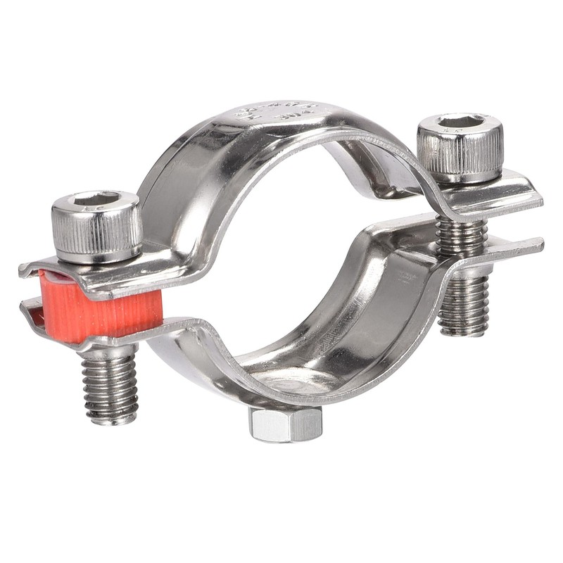 sourcing map 2 Pieces Wall Ceiling Bracket Pipe Support 304