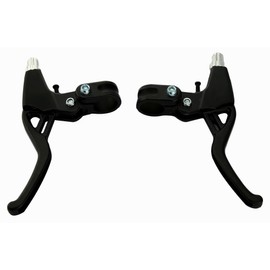 BicycleStore® 1 Pair Universal Aluminum Alloy Bicycle Brake Handle Mountain Road Bike Brake Lever Diameter 22mm(Black)
