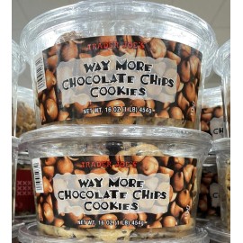 Trader Joe's 2 Packs Trader Joe's Way More Chocolate Chips Cookies 16 OZ Each Pack