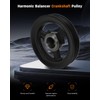 OCPTY Engine Harmonic Balancer Crankshaft Pulley Replacement For 2002-2008 For