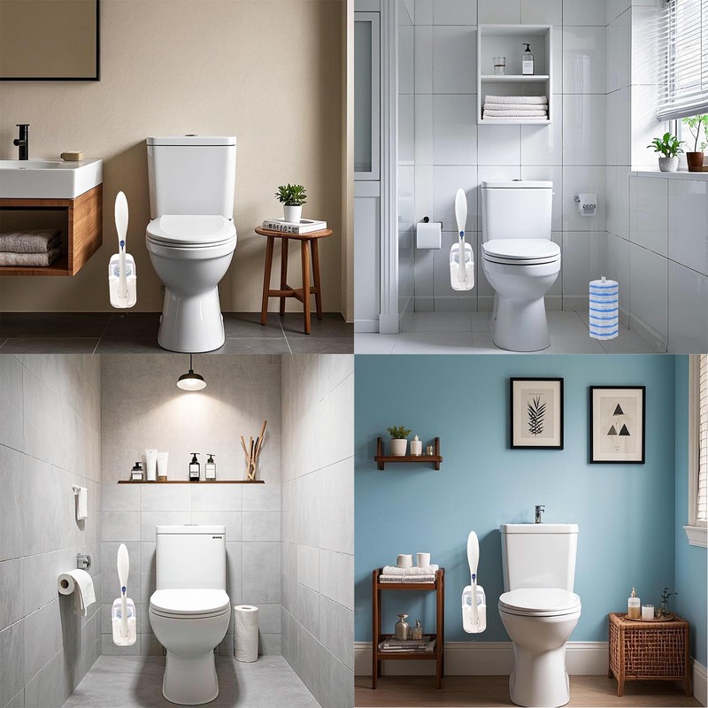 Wall Mounted Holder Fit for Clorox Toilet Wand, Compatible with