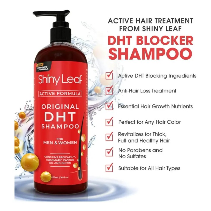 Dht Blocker Champú Anti-pérdida De Cabello Con Biotina