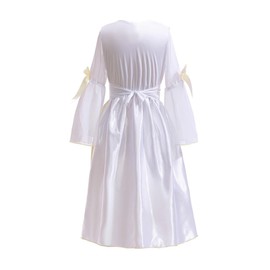 Lito Angels Ancient Greek Roman Goddess Costume Fancy Dress Up Outfits with Gold Laurel Wreath Headband for Kids Girls Age 11-12 Years, White 486