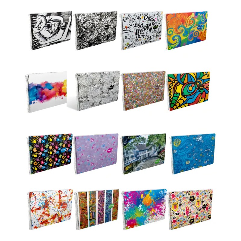 Cuaderno Marquilla Rayter Block Dibujo 30 Hjs C/papel China Color