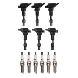 TRQ Ignition Kit Ignition Coil Spark Plugs Compatible with 2018-2020 Genesis G80 2020-2023 Hyundai Palisade 2016-2020 Kia Cadenza 2018-2021 Sedona Sorento 2020-2021 Telluride