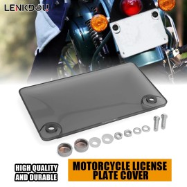 lenkdou 2PCS For All Motorcycle 4x7 inch License US License Plate Cover Tag Protector