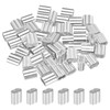 sourcing map 1 Inch 2.5 mm Aluminium Crimp Sleeve Double